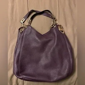 Michael Kors Bags Michael Kors Large Shoulder Bag Plum Color